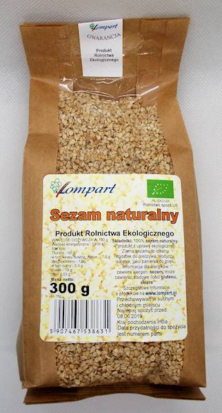 Bio sezam naturalny 300g Lompart