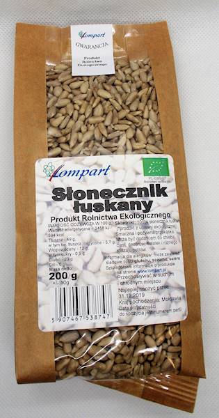 Bio słonecznik łuskany 200g Lompart