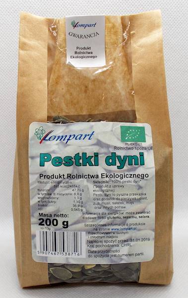 Bio pestki dyni 200g Lompart