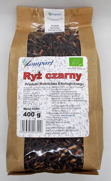 Bio ryż czarny 400g Lompart