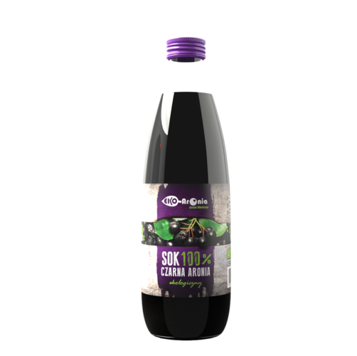 Bio sok aroniowy znad Biebrzy bez cukru 480ml A.I.