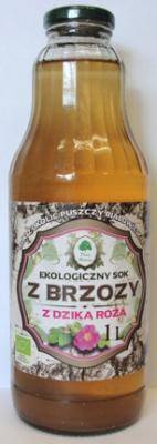 Bio sok brzozowy z dziką różą 1l Dary Natury