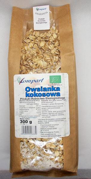 Bio owsianka kokosowa 300g Lompart