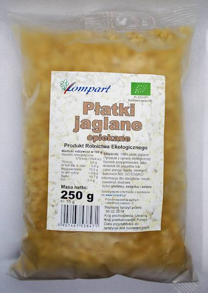 Bio płatki jaglane opiekane 250g Lompart
