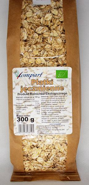 Bio płatki jęczmienne 300g Lompart