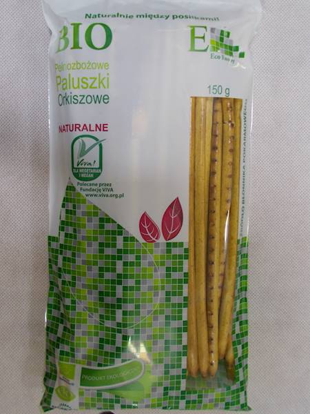 Bio paluszki orkiszowe pełnoziarniste naturalne 15