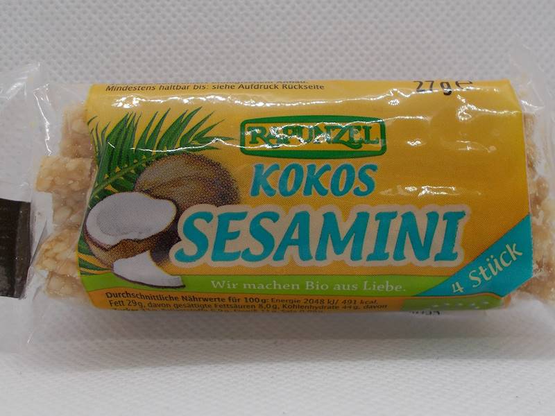 Bio sezamki kokosowe 27g Rapunzel