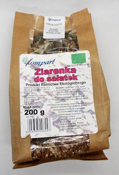 Bio ziarenka do sałatek 200g Lompart