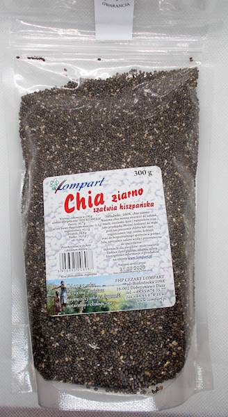 Chia ziarno (szałwia hiszpańska) 300g Lompart