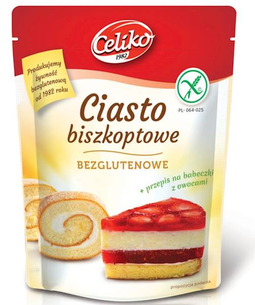 Celiko ciasto biszkoptowe bezglutenowe 200g - konc