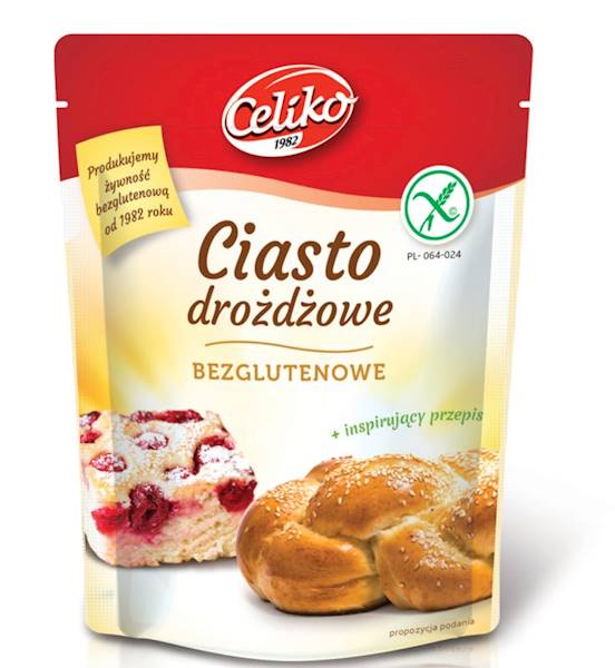 Celiko ciasto drożdżowe bezglutenowe 200g - koncen