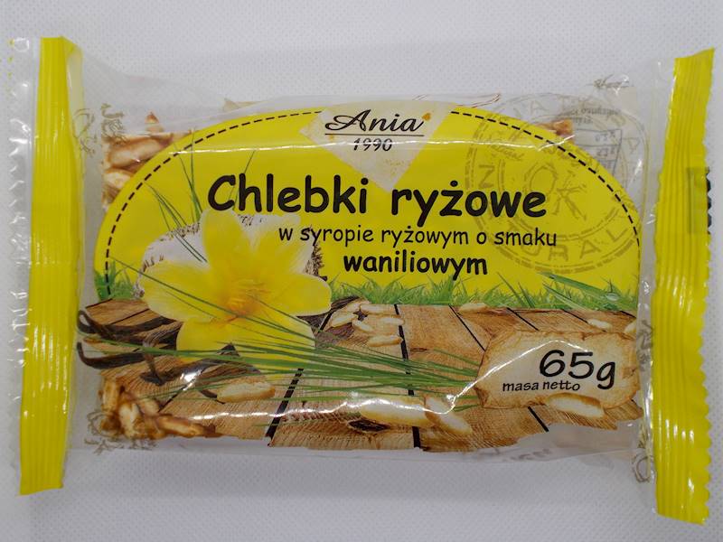 Chlebki ryżowe o smaku waniliowym w syropie ryżowy