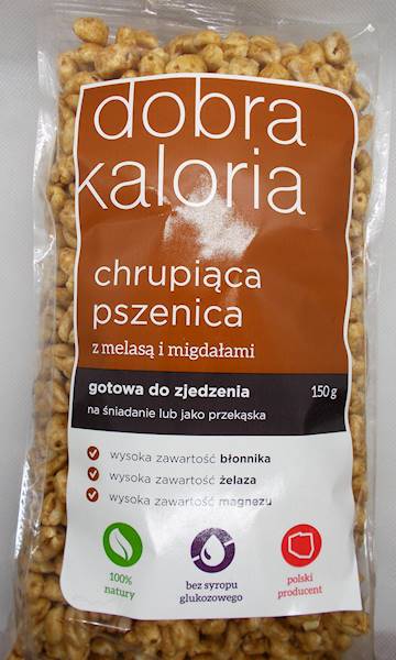 Chrupiąca pszenica z melasą i migdałami 150g M. Ku
