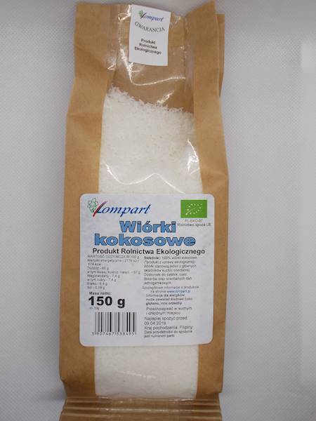Bio wiórki kokosowe 150g Lompart