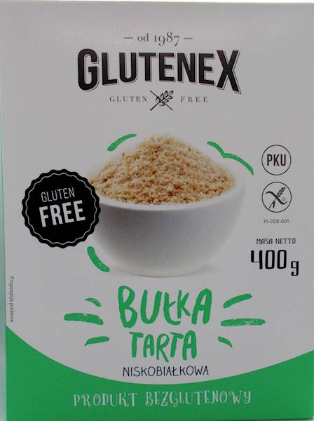 Bułka tarta PKU 400g Glutenex