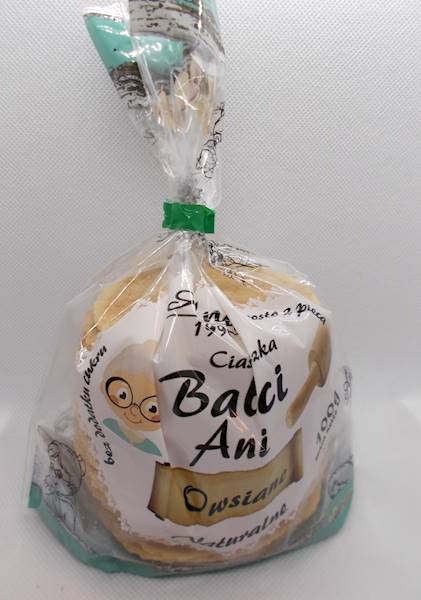 Ciastka babci Ani owsiane naturalne bez cukru 100g