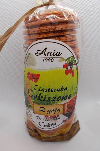 Ciastka orkiszowe z goją bez dodatku cukru 120g An