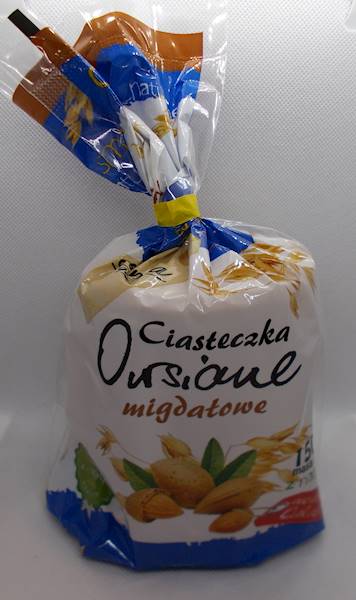 Ciasteczka owsiane migdałowe bez dodatku cukru 150