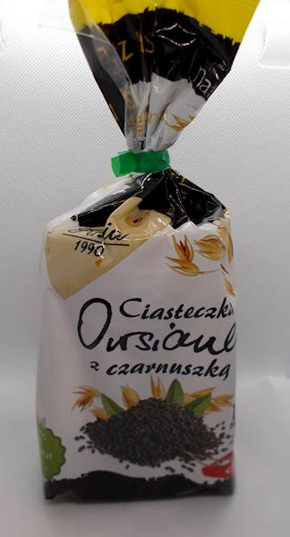 Ciasteczka owsiane z czarnuszką bez dodatku cukru