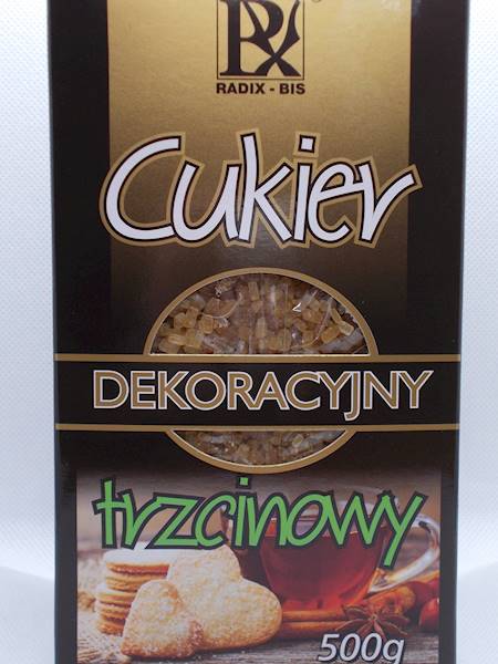 Cukier dekoracyjny trzcinowy 500g Radix-Bis