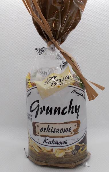 Ciastka crunchy czekoladowe orkiszowe słodzone syr