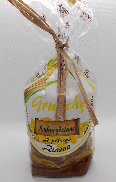Ciastka crunchy kukurydziane słodzone syropem ryżo