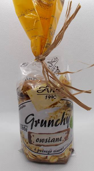 Ciastka crunchy owsiane naturalne w syropie ryżowy