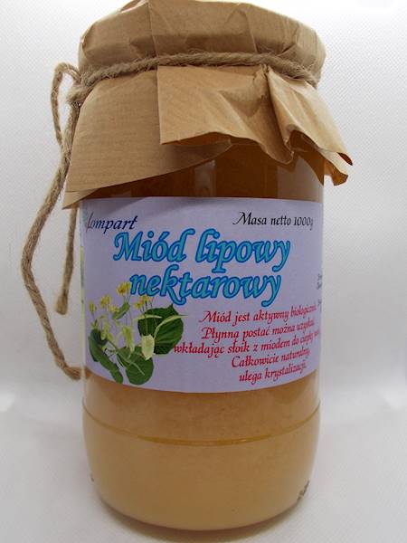Miód lipowy nektarowy 1000g