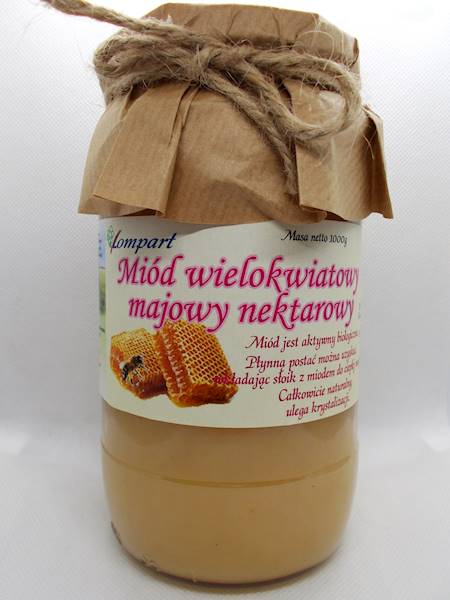 Miód wielokwiatowy majowy nektarowy 1000g