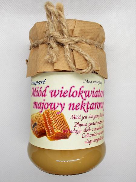 Miód wielokwiatowy majowy nektarowy 380g