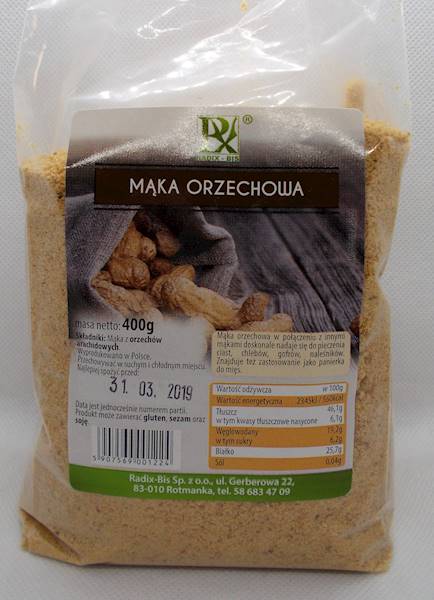 Mąka orzechowa 400g Radix-Bis