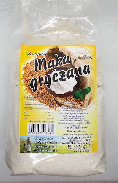 Mąka gryczana 500g Lompart