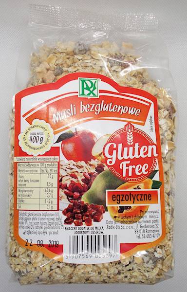 Musli egzotyczne bezglutenowe 400g Radix-Bis
