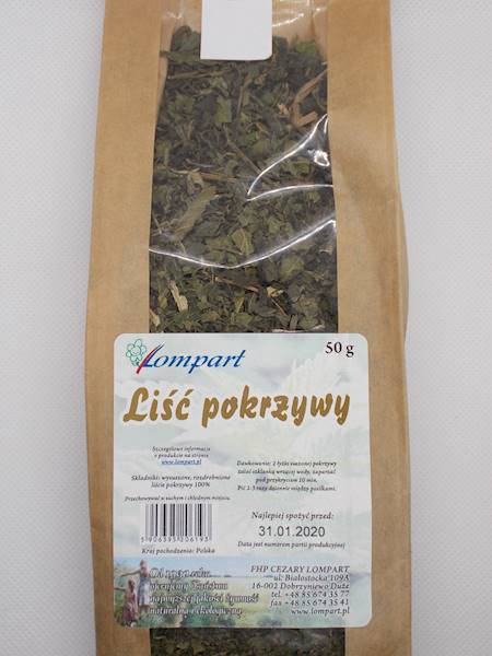 Liść pokrzywy 50g Lompart