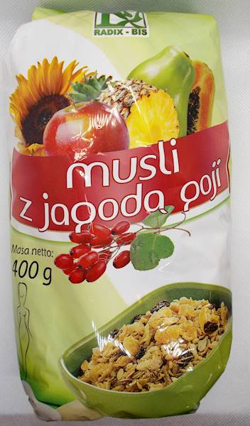 Musli z jagodą goji 400g Radix-Bis