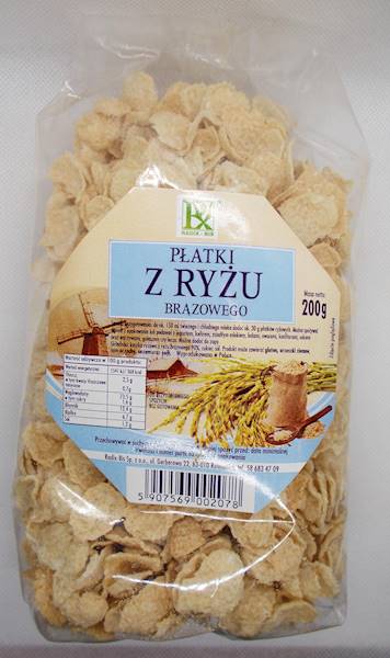 Płatki z ryżu brązowego 200g Radix-Bis