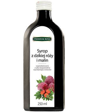 Syrop różano - malinowy 0,25l Premium Rosa
