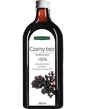 Sok z czarnego bzu 100% bez dodatku cukru 500ml Pr
