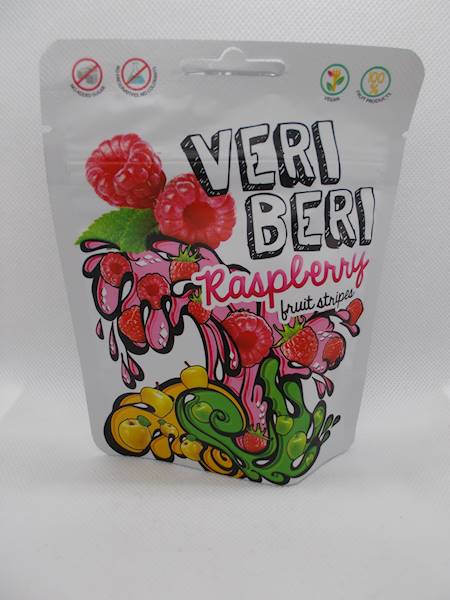 Żelki malinowe bez cukru 50g Veri Beri