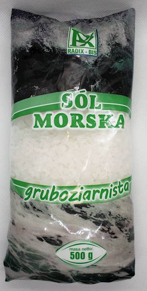 Sól morska gruboziarnista 500g Radix-Bis