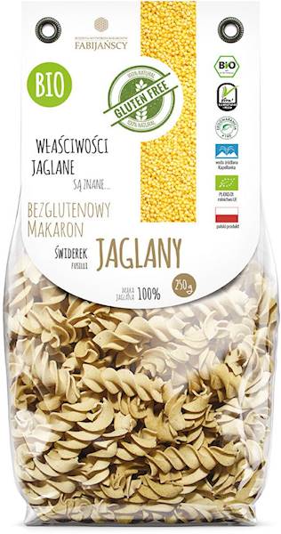 BIO Makaron jaglany świderek b/g 250g Fabijańscy