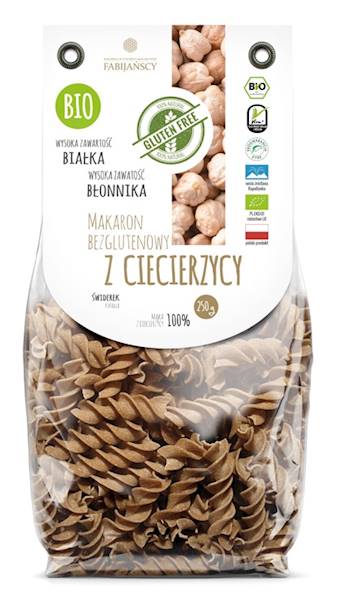 BIO Makaron z ciecierzycy świderek b/g 250g Fabija