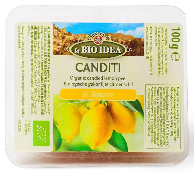 BIO Skórka cytryny kandyzowana 100g La Bio Idea