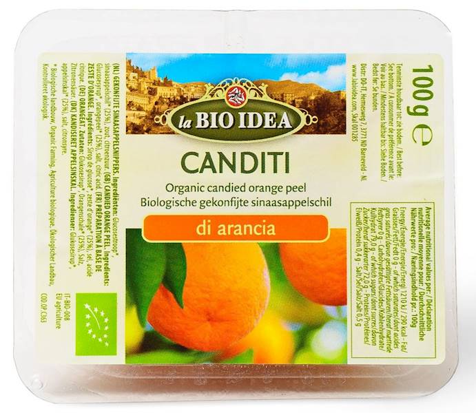 BIO Skórka pomarańczy kandyzowana 100g La Bio Idea