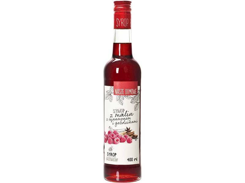 Syrop z malin z goździkami i cynamonem 400ml