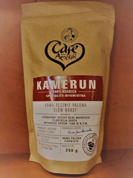 Kawa palona ziarna arabica 100% Kamerun 250g Cafe