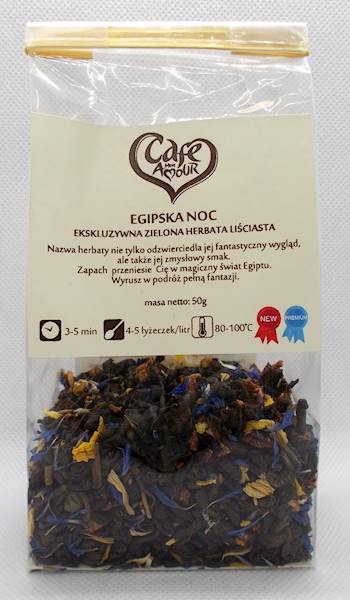 Herbata zielona liściasta egipska noc 50g
