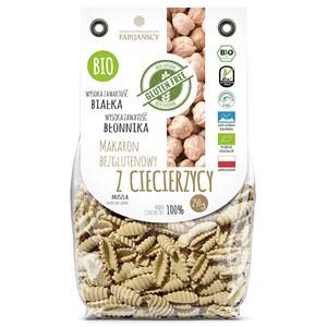 BIO Bezglutenowy makaron z ciecierzycy, muszla