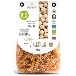 BIO Makaron z grochu świderek 250g Fabijańscy