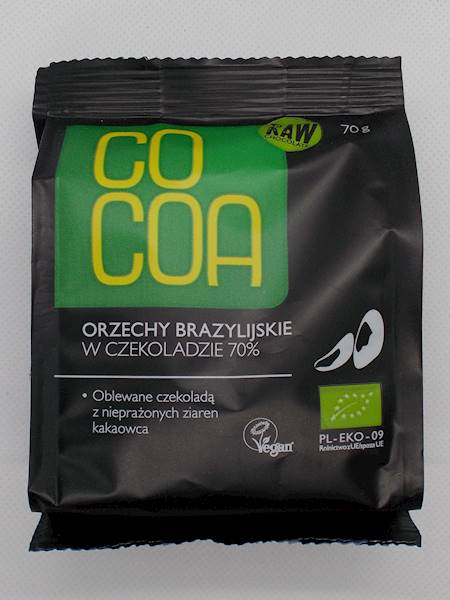 BIO Orzechy brazylijskie w czekoladzie70g Cocoa